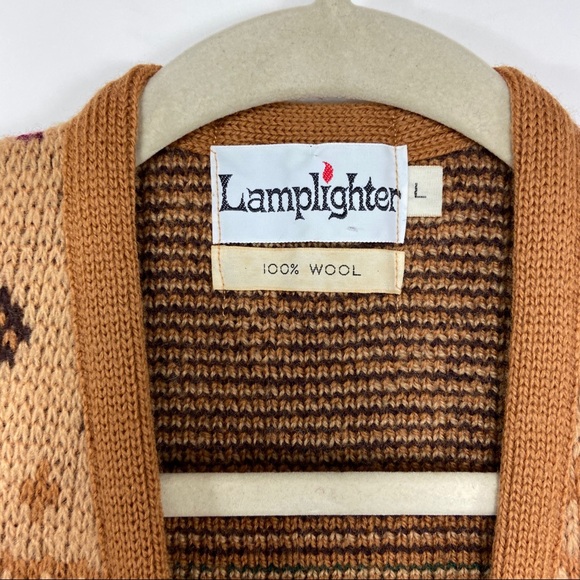 Lamplighter vintage wool woven vest. Large - Picture 2 of 4